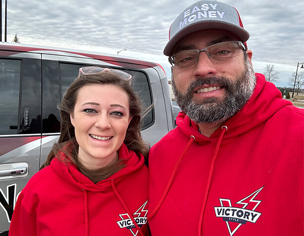 Victory Outdoor Services crew on the job